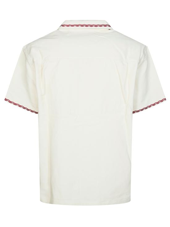 26SS 드롤드무슈 반팔 셔츠 JSH227CO215 OW BIANCO - DROLE DE MONSIEUR