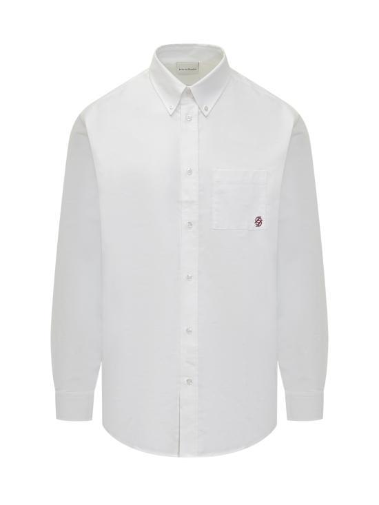 26SS 드롤드무슈 긴팔 셔츠 HSH240CO225 WT WHITE