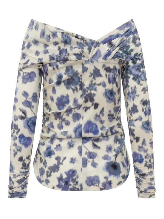 26SS 이자벨마랑 반팔 티셔츠 26PHT0822FAD1J11I 30BU BLUE - ISABEL MARANT