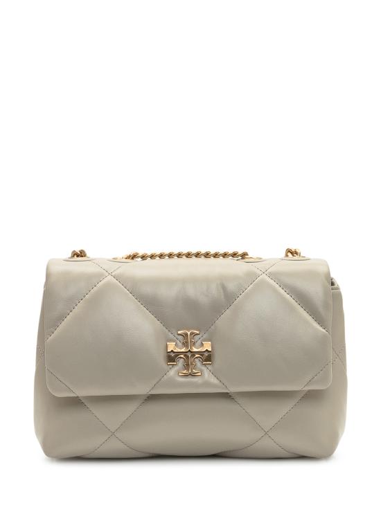 26SS 토리버치 스몰 키라 다이아몬드 퀼트 컨버터블 숄더백 154706 251 LIGHT STONE