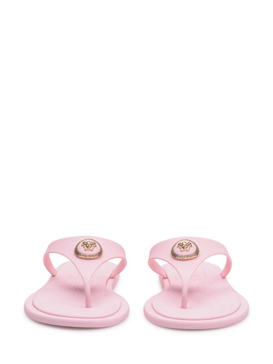 26SS 베르사체 샌들 10162481A10983 1PS1V PASTEL PINK VERSACE GOLD - VERSACE
