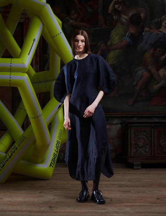  헨릭 빕스코브 롱 원피스 Henrik Vibskov 더블 베이스 드레스 - HENRIK VIBSKOV