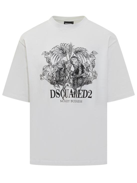 26SS 디스퀘어드2 반팔 티셔츠 S74GD1545D20106 100 WHITE