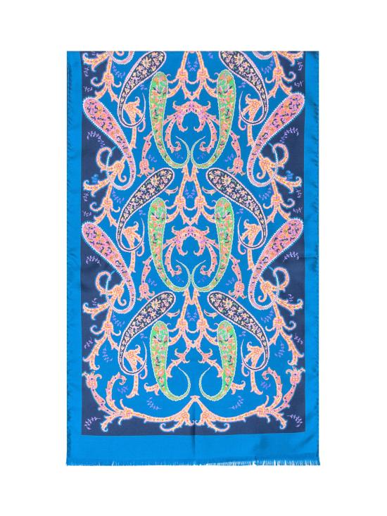 26SS 에트로 머플러/스카프 WATA0005AKE07 X0880 STAMPA FDO BLU - ETRO