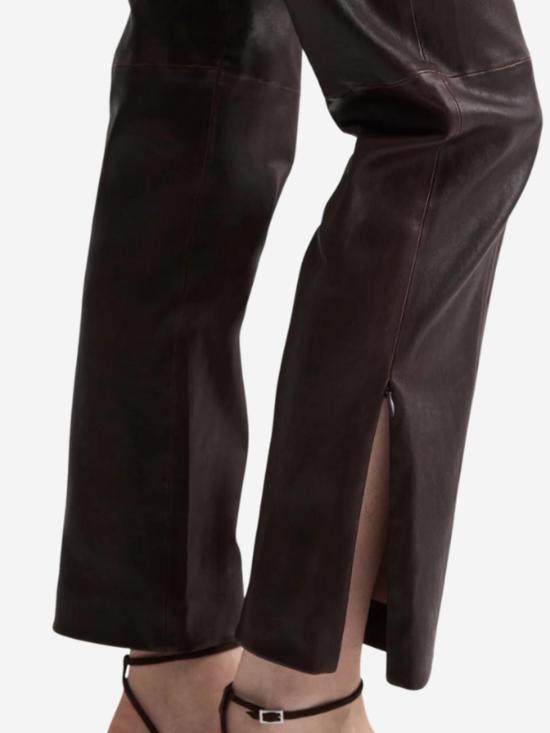  티더블유피 크롭 팬츠 타운십 로건 가죽 바지 - TWP