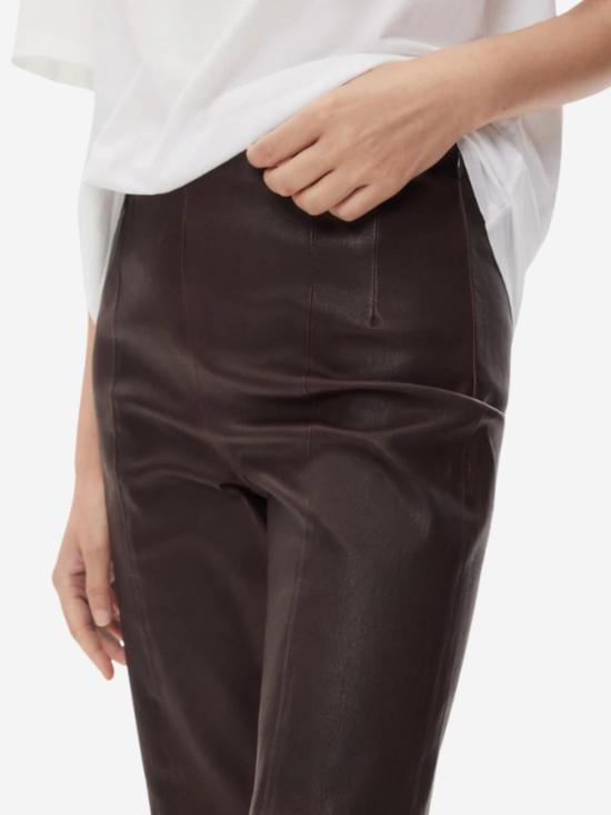  티더블유피 크롭 팬츠 타운십 로건 가죽 바지 - TWP