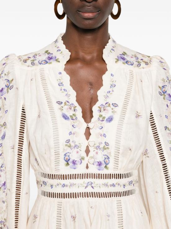 26SS 짐머만 숏 원피스 5376DRS264 CPPR Beige - ZIMMERMANN