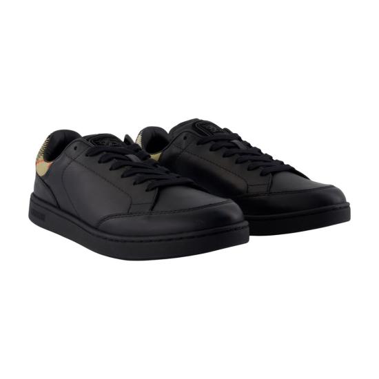 26FW 버버리 레더 세트 스니커즈 8118851 C1900 black - BURBERRY