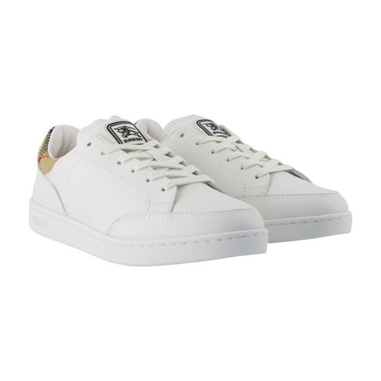 26SS 버버리 레더 세트 스니커즈 8118865 C4579 white - BURBERRY