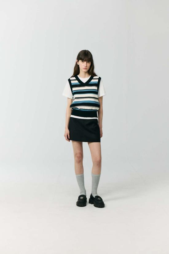  던스트 숏 스커트 마이크로 미니 스커트 블랙 - DUNST