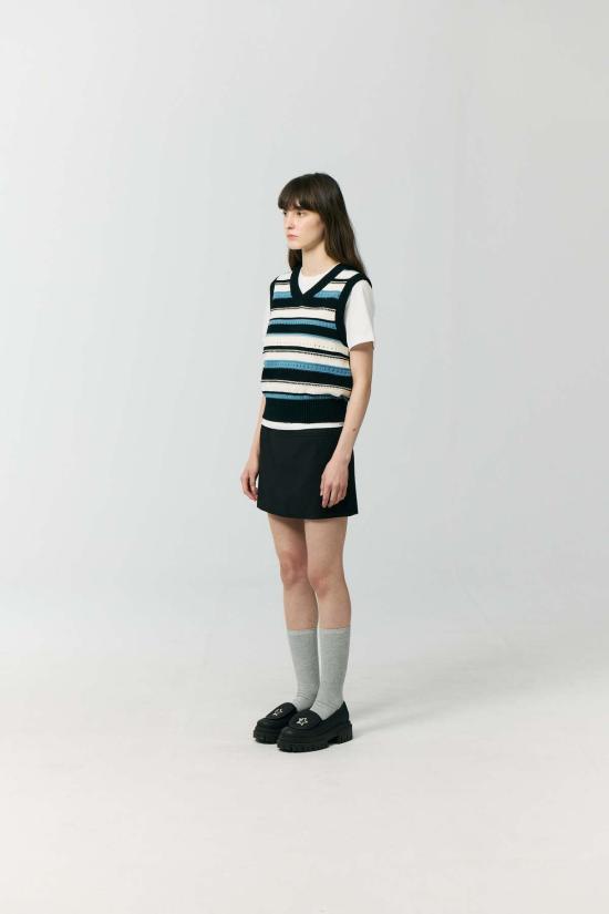  던스트 숏 스커트 마이크로 미니 스커트 블랙 - DUNST