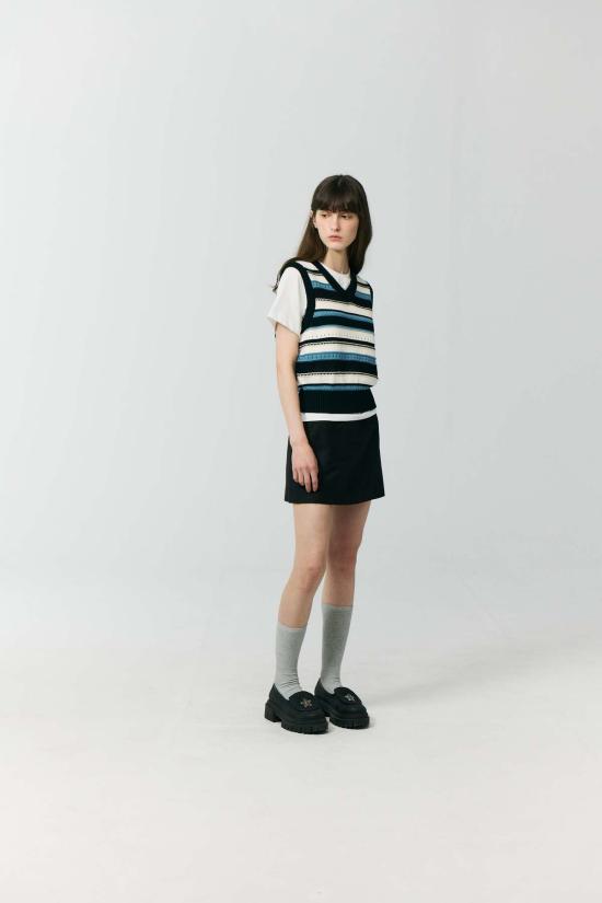  던스트 숏 스커트 마이크로 미니 스커트 블랙 - DUNST