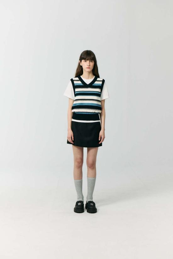  던스트 숏 스커트 마이크로 미니 스커트 블랙 - DUNST