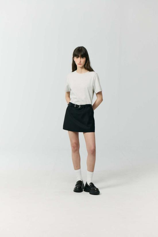  던스트 숏 스커트 마이크로 미니 스커트 블랙 - DUNST