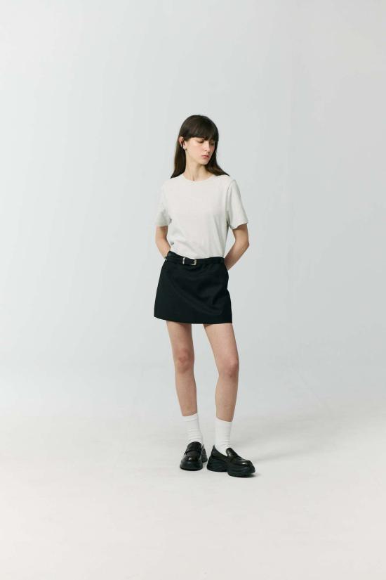  던스트 숏 스커트 마이크로 미니 스커트 블랙 - DUNST