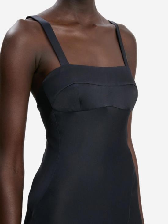  빅토리아 베컴 롱 원피스 패널드 캐미 드레스 네이비 - VICTORIA BECKHAM