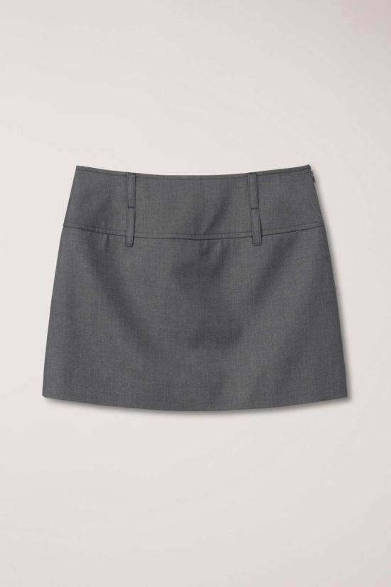  던스트 숏 스커트 마이크로 미니 스커트 그레이 - DUNST