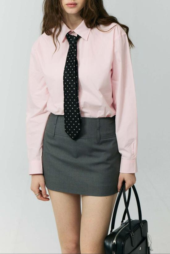  던스트 숏 스커트 마이크로 미니 스커트 그레이 - DUNST