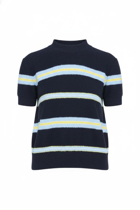  누메로벤투노 블라우스 No21 SS 크루 니트 클래식 블루