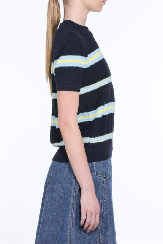  누메로벤투노 블라우스 No21 SS 크루 니트 클래식 블루 - N°21