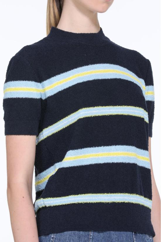  누메로벤투노 블라우스 No21 SS 크루 니트 클래식 블루 - N°21