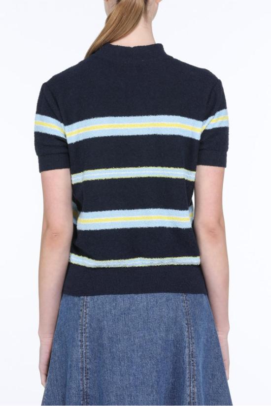  누메로벤투노 블라우스 No21 SS 크루 니트 클래식 블루 - N°21