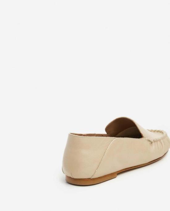  Flattered 로퍼 플랫티드 본 본 가죽 신발 - FLATTERED