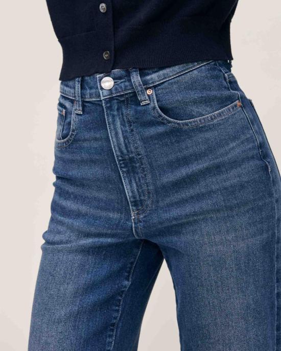  DL 1961 데님 팬츠 Dl 1961 카민 리파인드 와이드 레그 진 클리어워터 - DL 1961