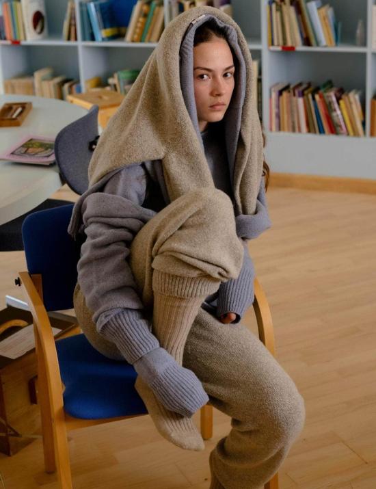  베이스레인지 스트레이트 팬츠 Baserange 다뉴브  Ingra Sand - BASERANGE