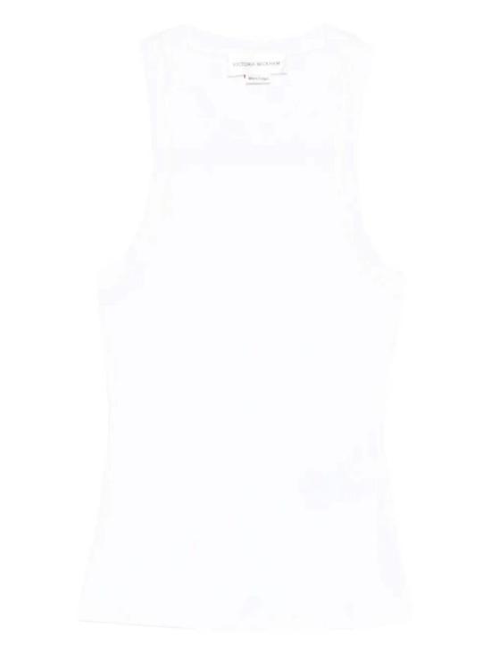 빅토리아 베컴 민소매 티셔츠 립 탱크탑