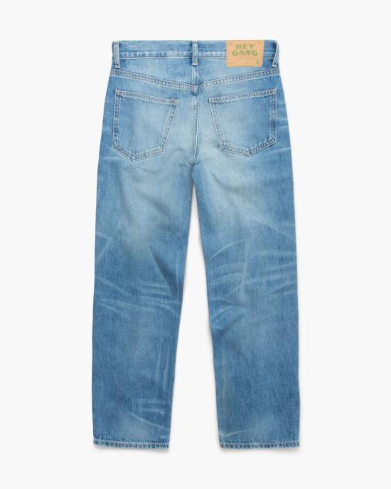  헤이갱 데님 팬츠 헤이 갱 더 루즈 크롭 진 얼 - HEY GANG