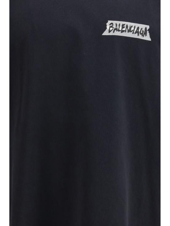 26SS 발렌시아가 반팔 티셔츠 764235TTVL6 1041 BLACK - BALENCIAGA