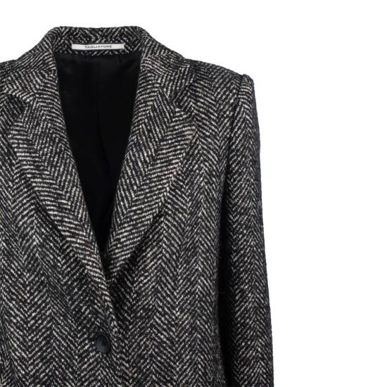 25FW 딸리아토레 코트 AMANDA 340218S 25I41 WHITE BLACK - TAGLIATORE