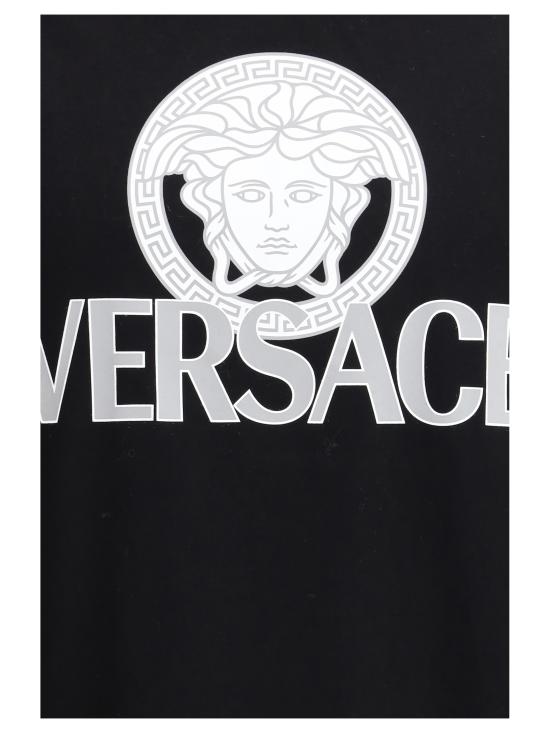 26SS 베르사체 반팔 티셔츠 10142261A10088 1B000 BLACK - VERSACE