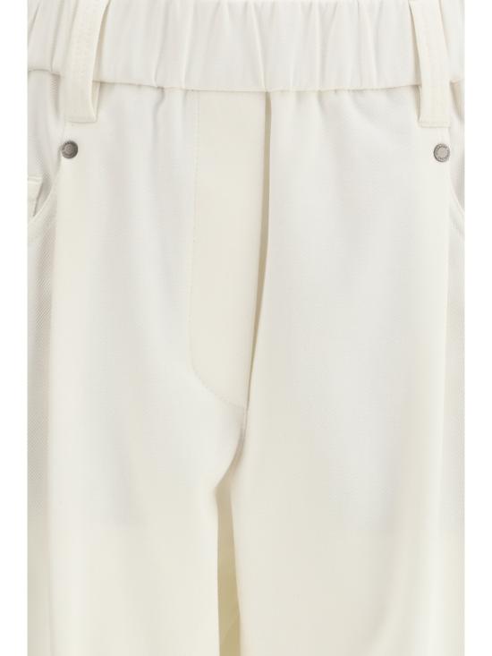 26SS 브루넬로 쿠치넬리 스트레이트 팬츠 MA126P8417 C1542 CREAM - BRUNELLO CUCINELLI