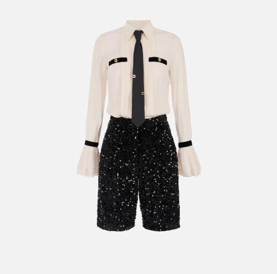 25FW 엘리자베타프랜치 후드 티셔츠 TU06557E2 EF1 MILK BLACK