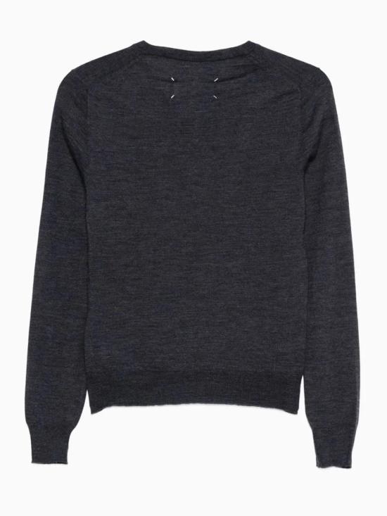 25FW 마르지엘라 V넥 니트 S51HN0004M13147 457 DARK BLUE - MAISON MARGIELA