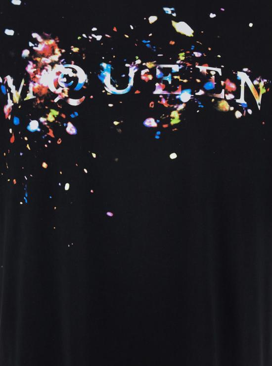26SS 알렉산더 맥퀸 반팔 티셔츠 857144QTAEF0555 Black - ALEXANDER MCQUEEN