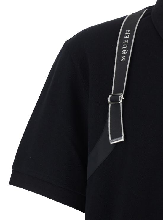 26SS 알렉산더 맥퀸 폴로 티셔츠 857157QXAAK1000 Black - ALEXANDER MCQUEEN