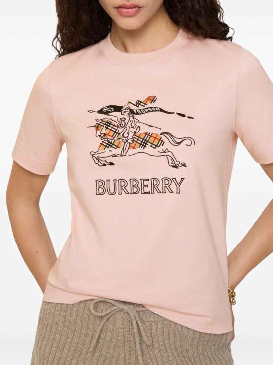 26SS 버버리 EKD 스케치 코튼 티셔츠 8121037 Metallic - BURBERRY