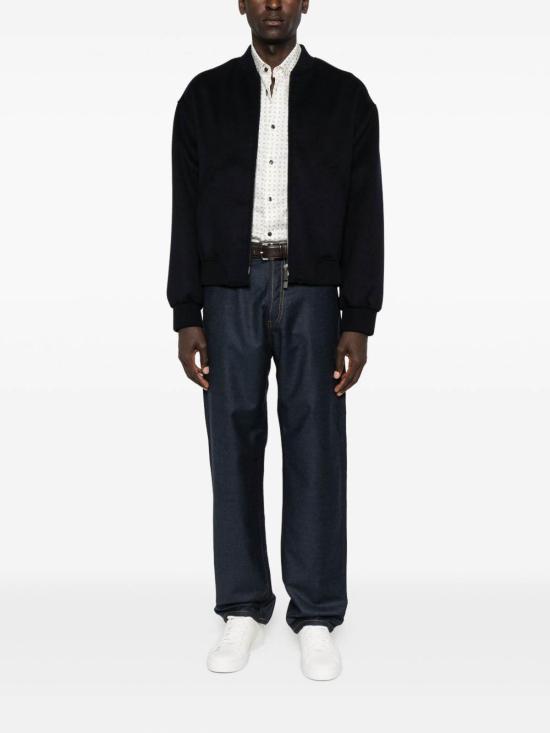 25FW 엠포리오 아르마니 봄버 자켓 EM003485AF19260FB010 Blue - EMPORIO ARMANI