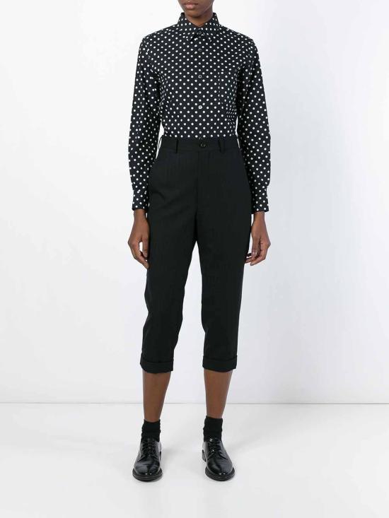 25FW 꼼데가르송 스트레이트 팬츠 RPP0131 Black - COMME DES GARCONS