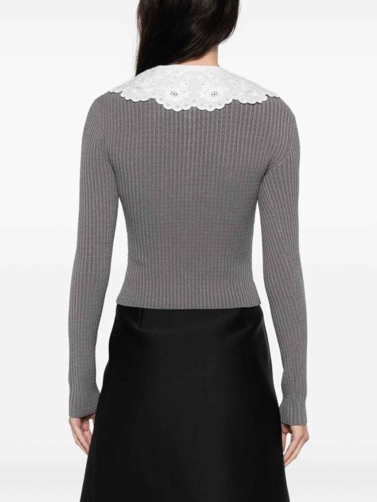 26SS 셀프 포트레이트 긴팔 티셔츠 RS26106TAGREY Grey - SELF PORTRAIT