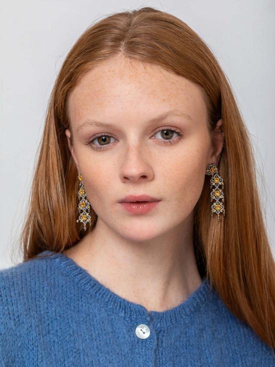  Miguel Ases 이어링 미겔 아세스 트리플 드롭 포스트  14K - OTHER BRANDS