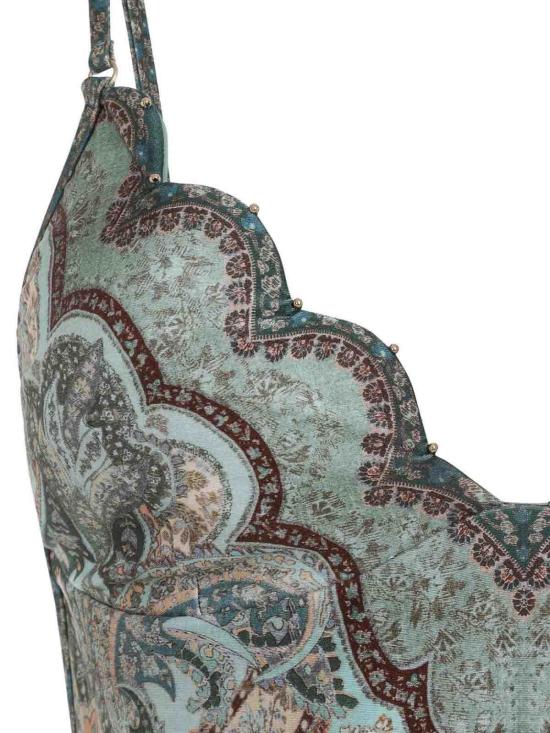  짐머만 원피스 수영복 5755WRS262TPTM Green - ZIMMERMANN