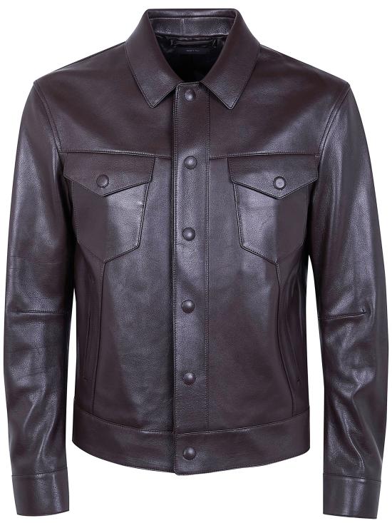 26SS 톰포드 가죽 자켓 LBI004 LMG033 DARK BROWN