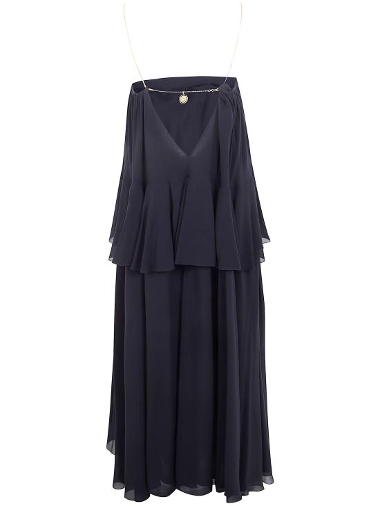 26SS 끌로에 미디 원피스 CH26SRO03002 001 BLACK - CHLOE