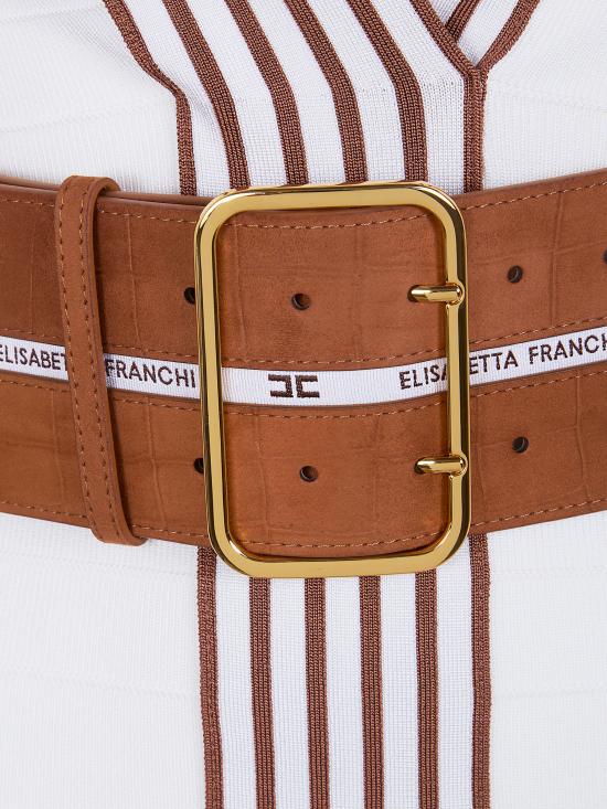 26SS 엘리자베타프랜치 숏 원피스 AM01S61E2 AQ6 IVORY LEATHER - ELISABETTA FRANCHI