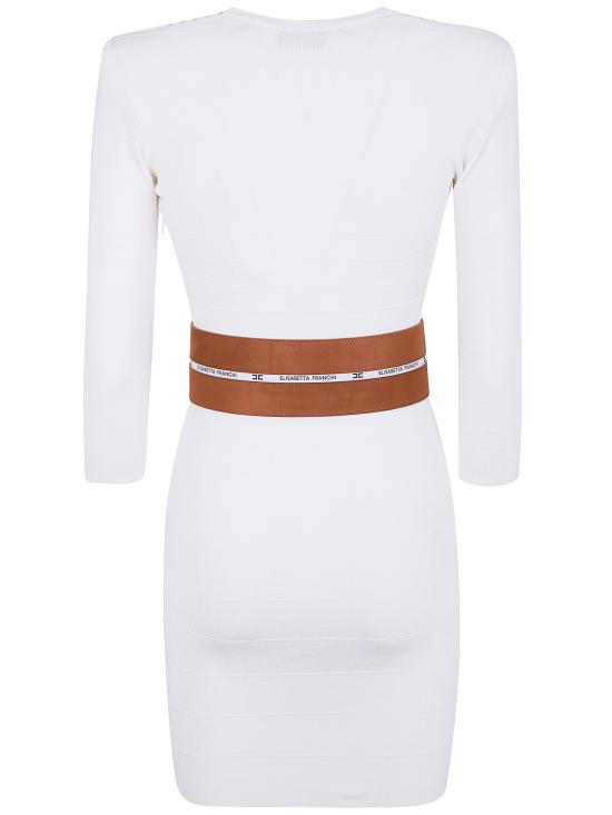 26SS 엘리자베타프랜치 숏 원피스 AM01S61E2 AQ6 IVORY LEATHER - ELISABETTA FRANCHI