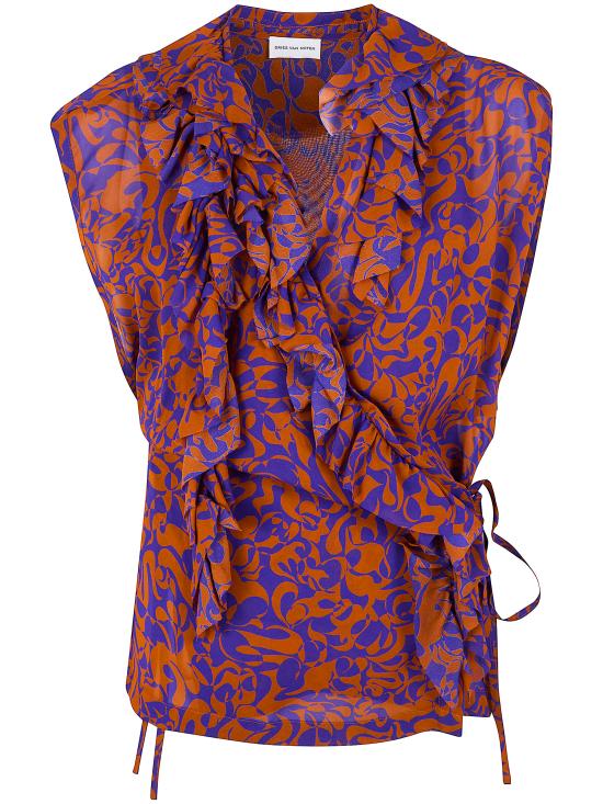 26SS 드리스 반 노튼 블라우스 261 130719 3006 353 ORANGE